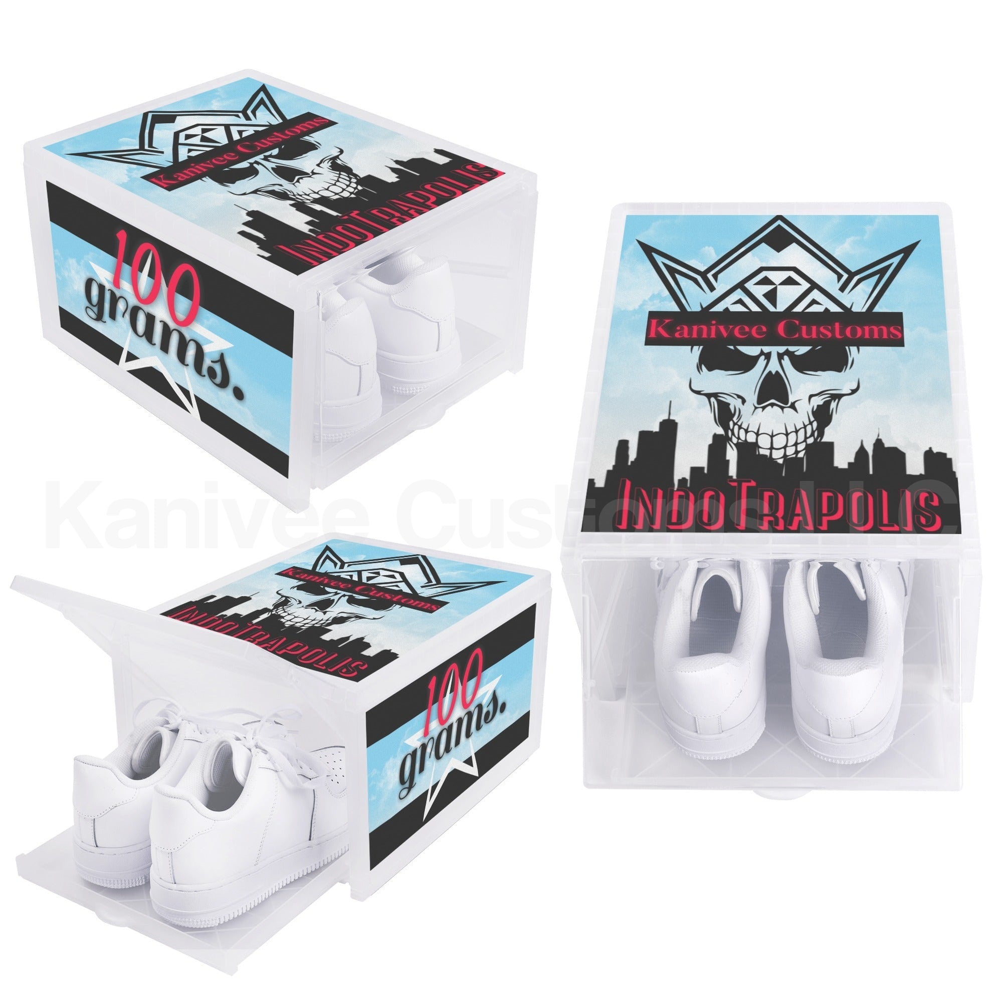 100.Grams IndoTrapolis Custom Shoe Box