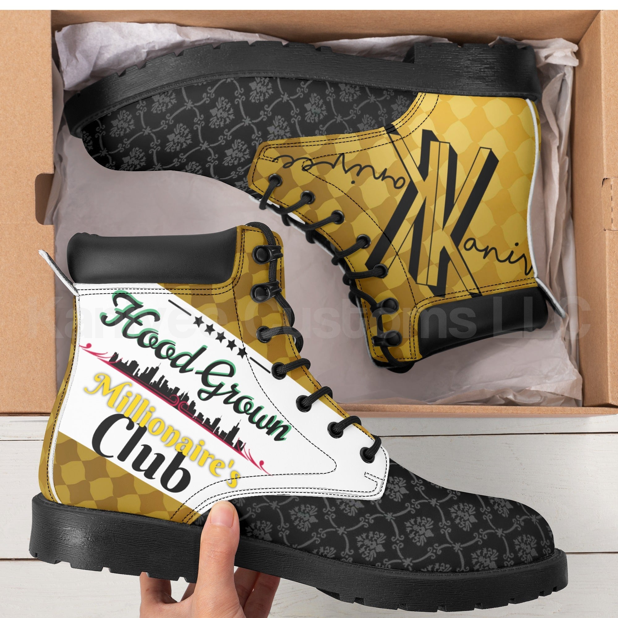 100.grams HoodGrown Leather Boots (Lv.1)