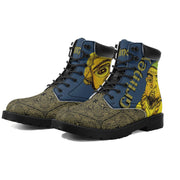100.grams Grimey Season Leather Boots - Kanivee Customs