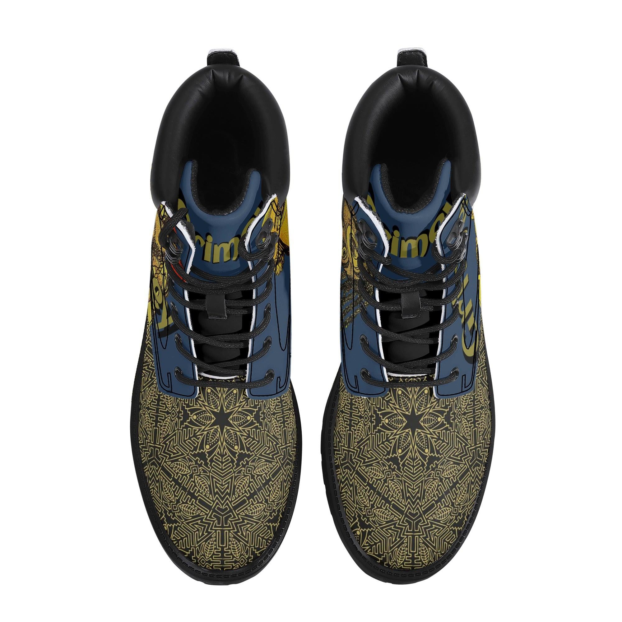 100.grams Grimey Season Leather Boots - Kanivee Customs