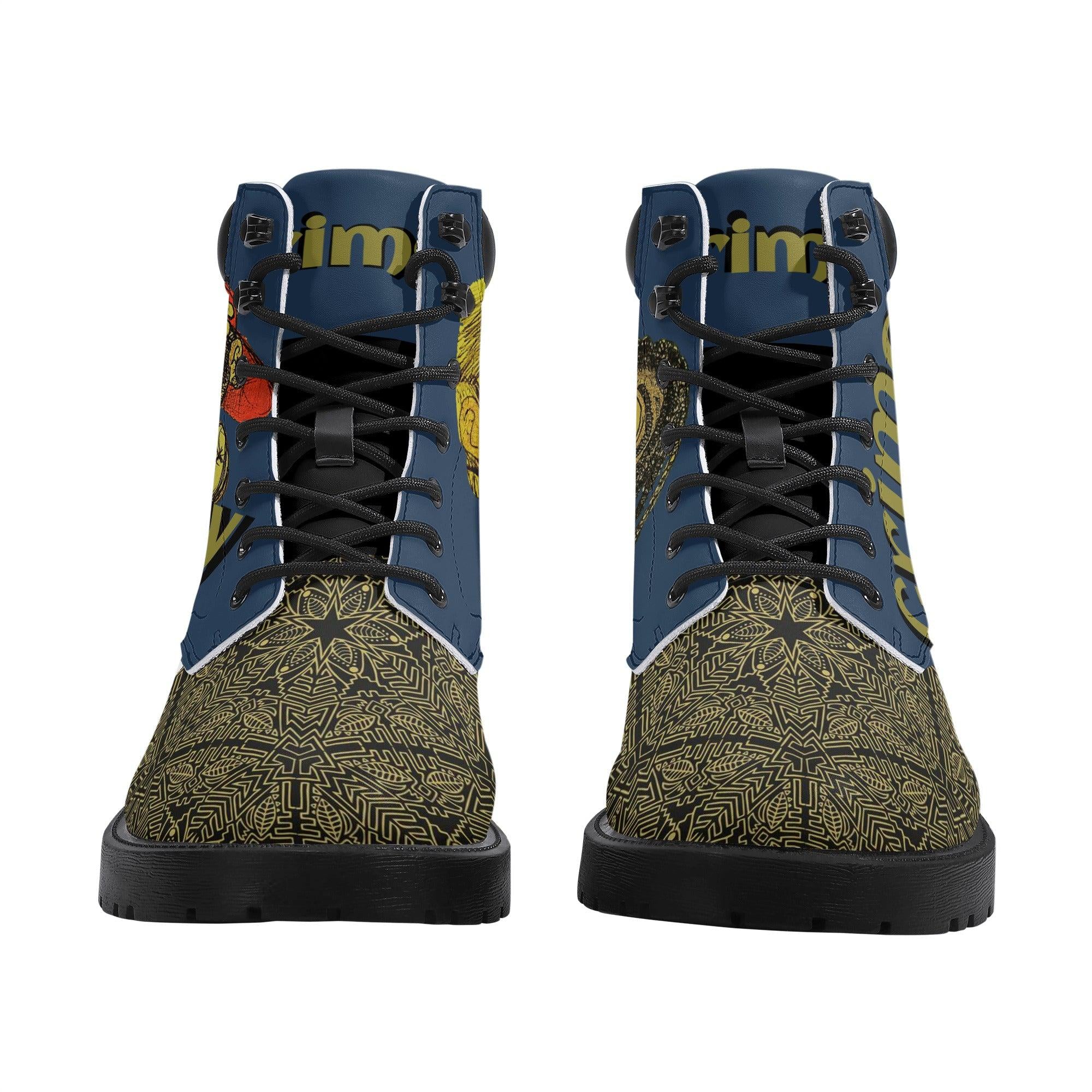 100.grams Grimey Season Leather Boots - Kanivee Customs