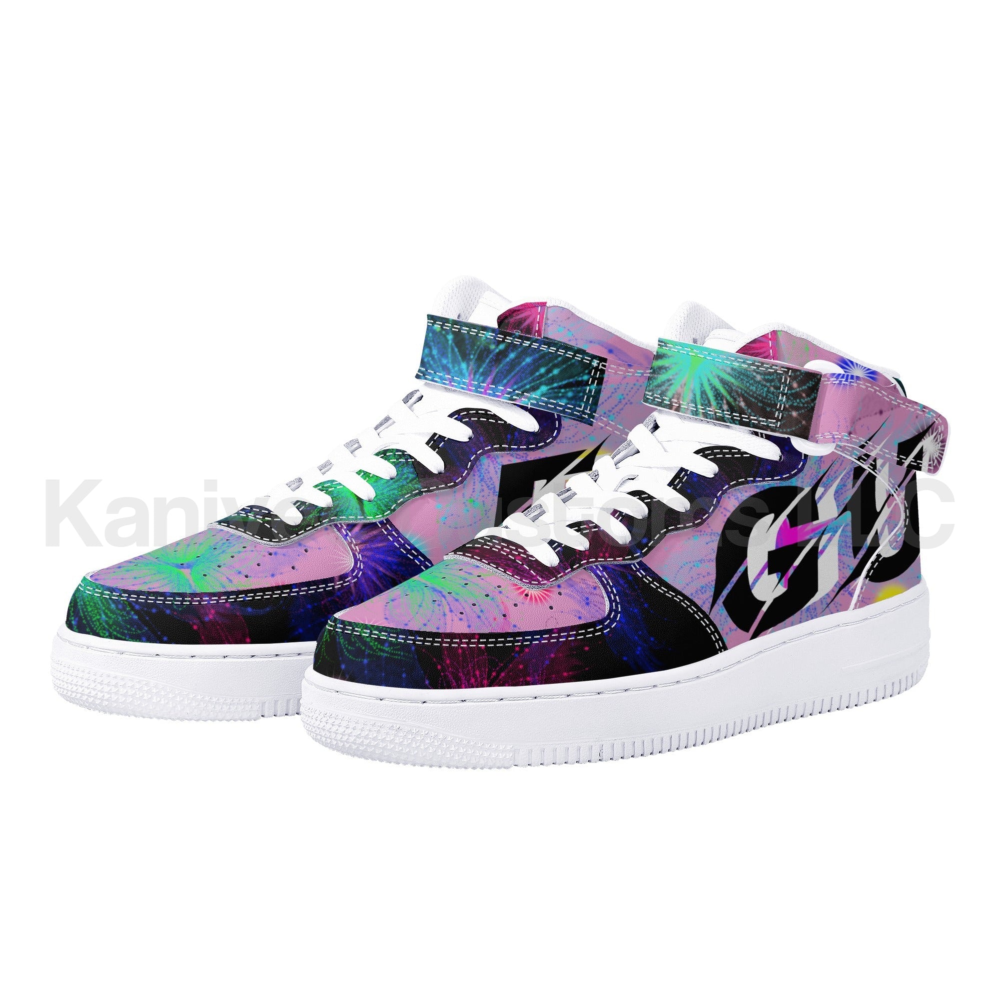 GushyFruit Painted HighTop Leathers - Kanivee Customs