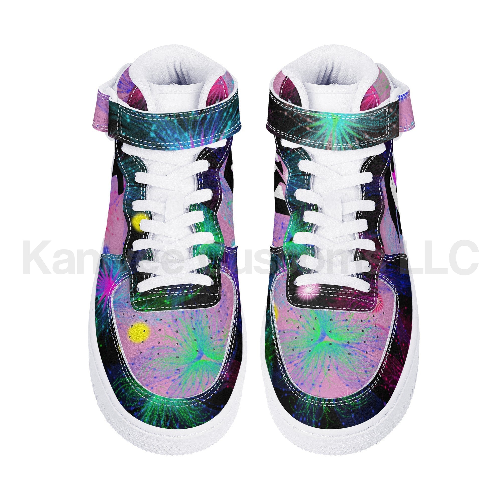 GushyFruit Painted HighTop Leathers - Kanivee Customs