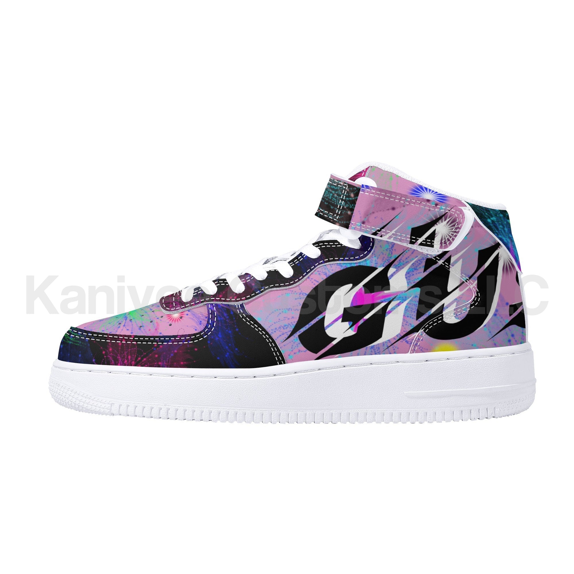 GushyFruit Painted HighTop Leathers - Kanivee Customs