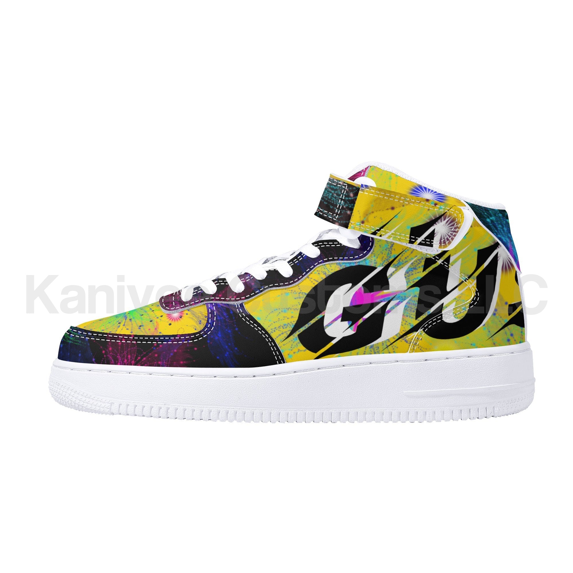 GushyFruit Painted HighTop Leathers - Kanivee Customs