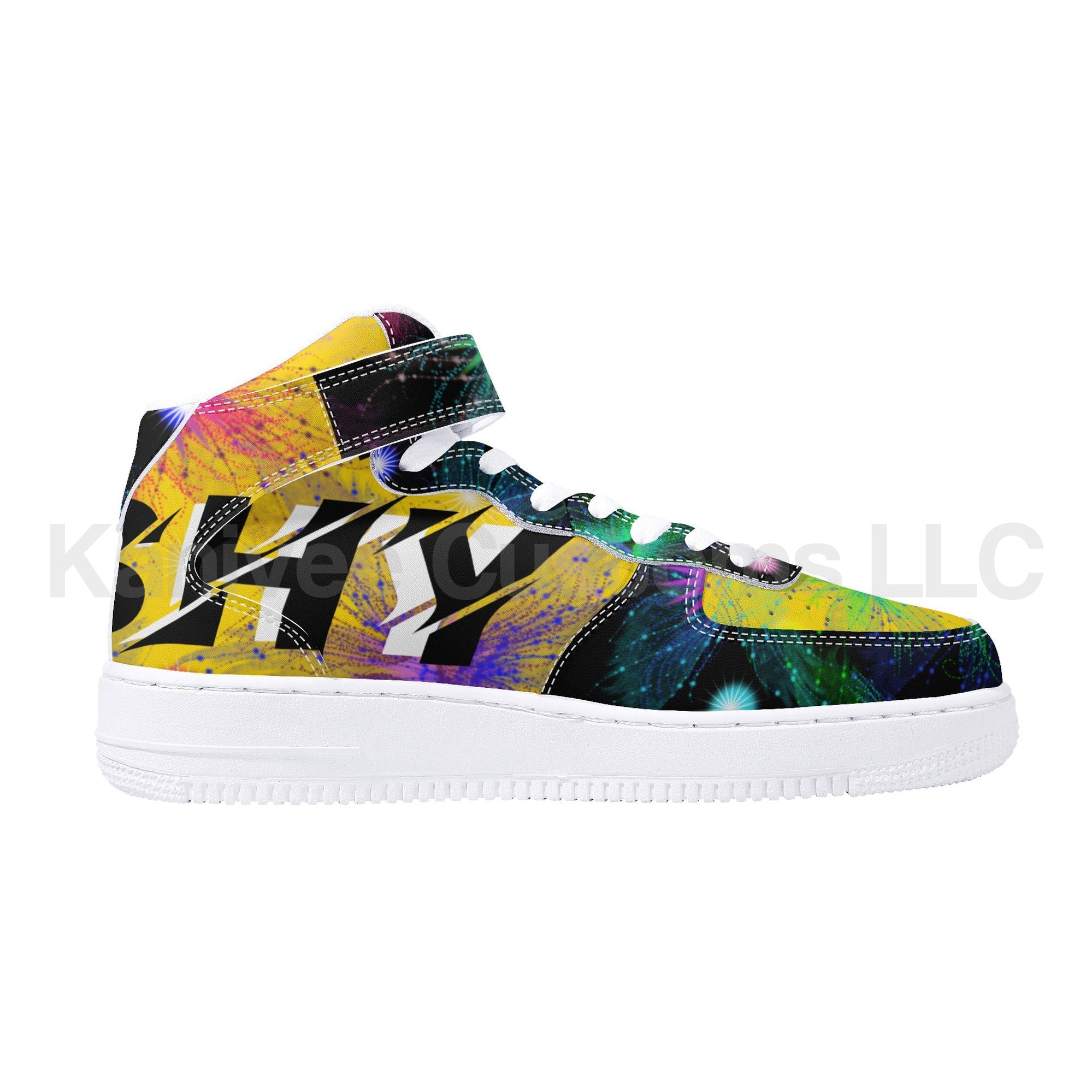 GushyFruit Painted HighTop Leathers - Kanivee Customs