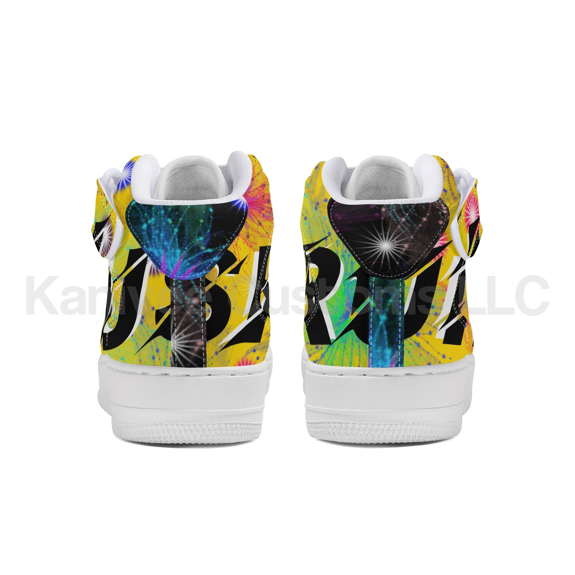 GushyFruit Painted HighTop Leathers - Kanivee Customs