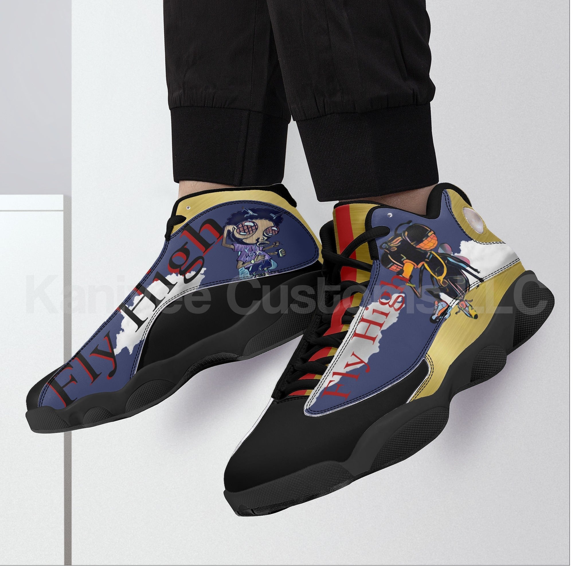 FlyHigh BlackSoles - Kanivee Customs