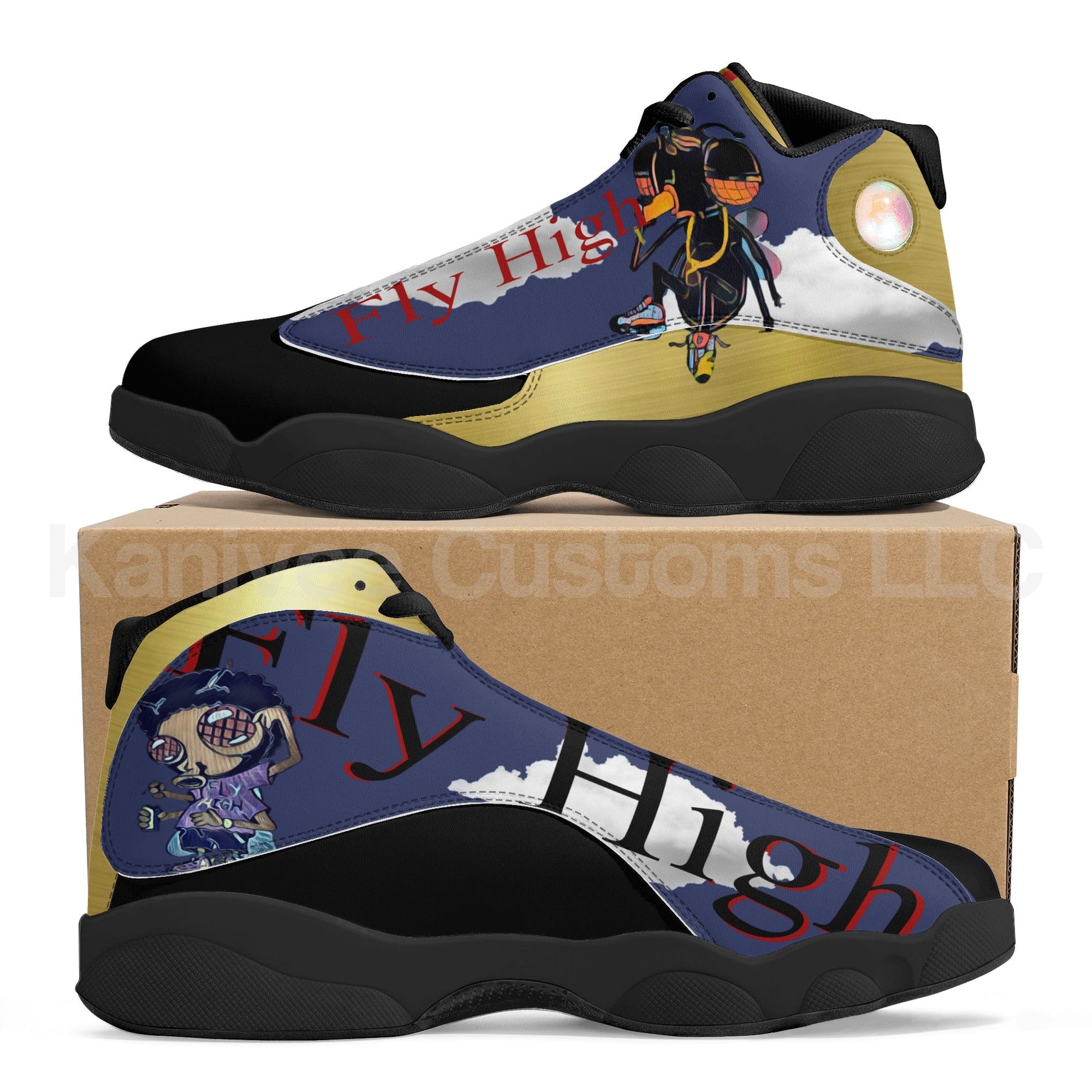 FlyHigh BlackSoles - Kanivee Customs