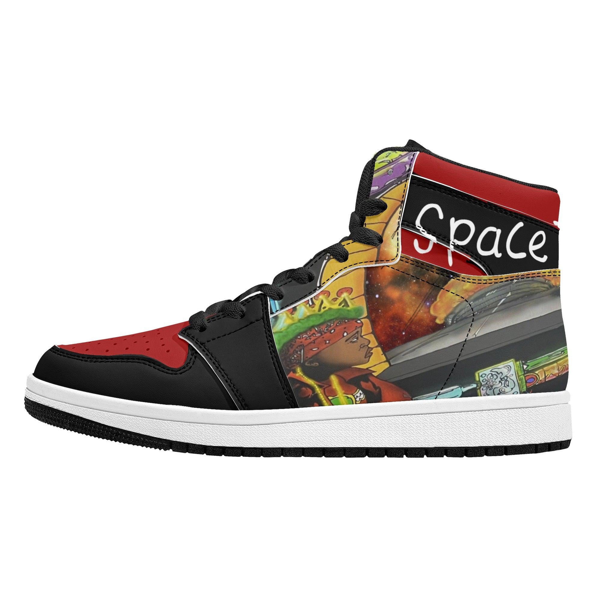 SpaceTrappin HighTop Leathers - Kanivee Customs