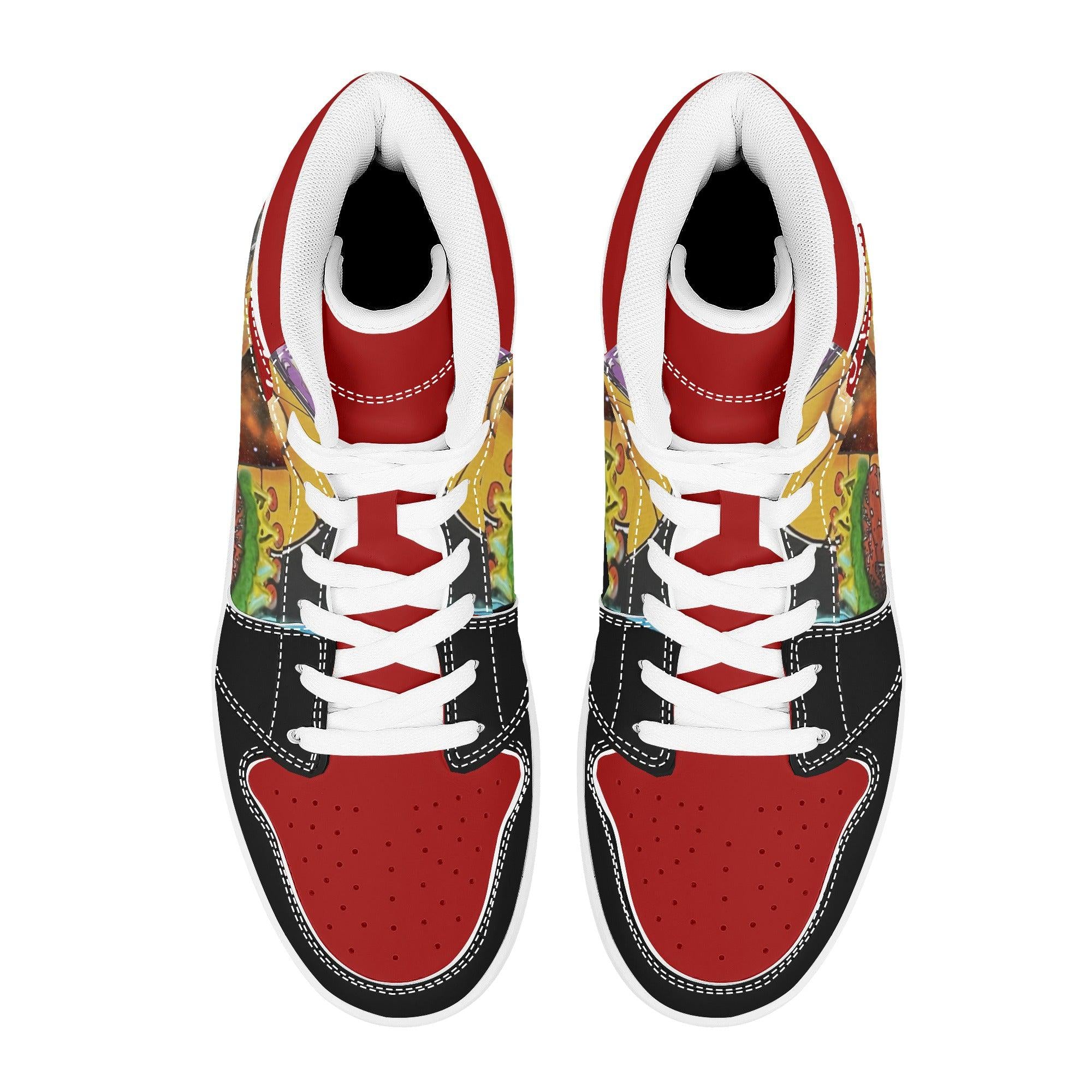 SpaceTrappin HighTop Leathers - Kanivee Customs