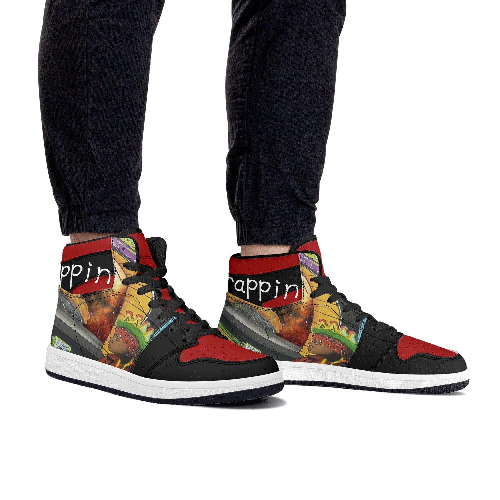 SpaceTrappin HighTop Leathers - Kanivee Customs