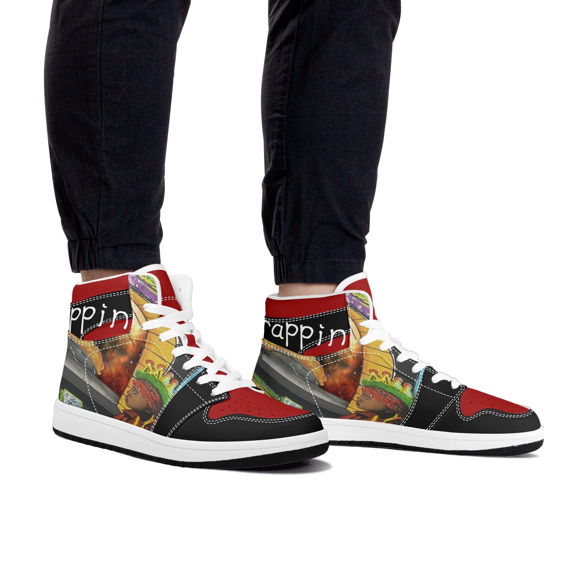 SpaceTrappin HighTop Leathers - Kanivee Customs