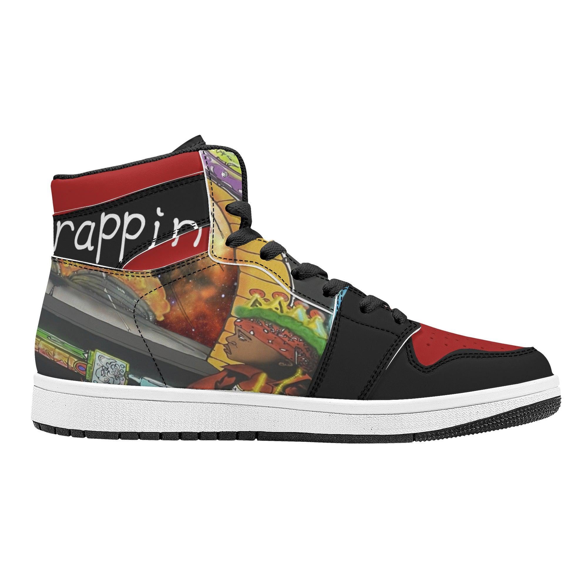 SpaceTrappin HighTop Leathers - Kanivee Customs