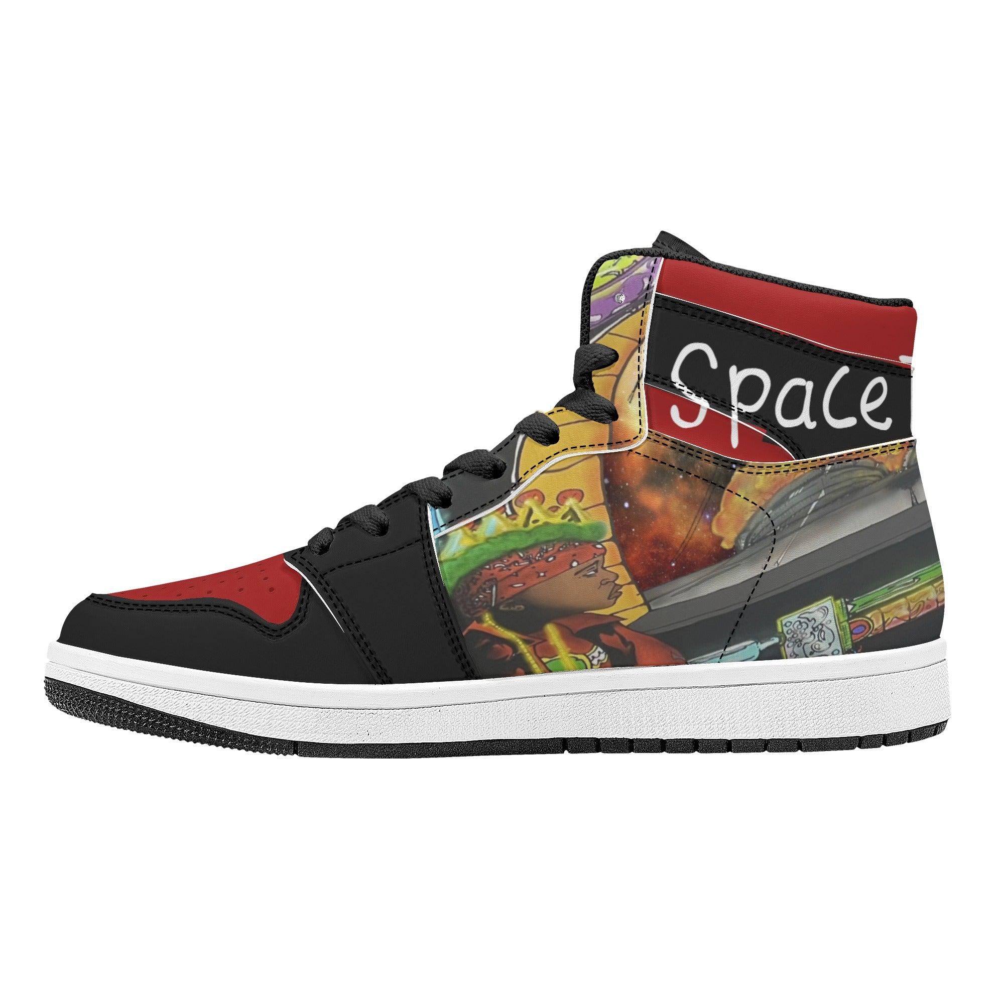 SpaceTrappin HighTop Leathers - Kanivee Customs