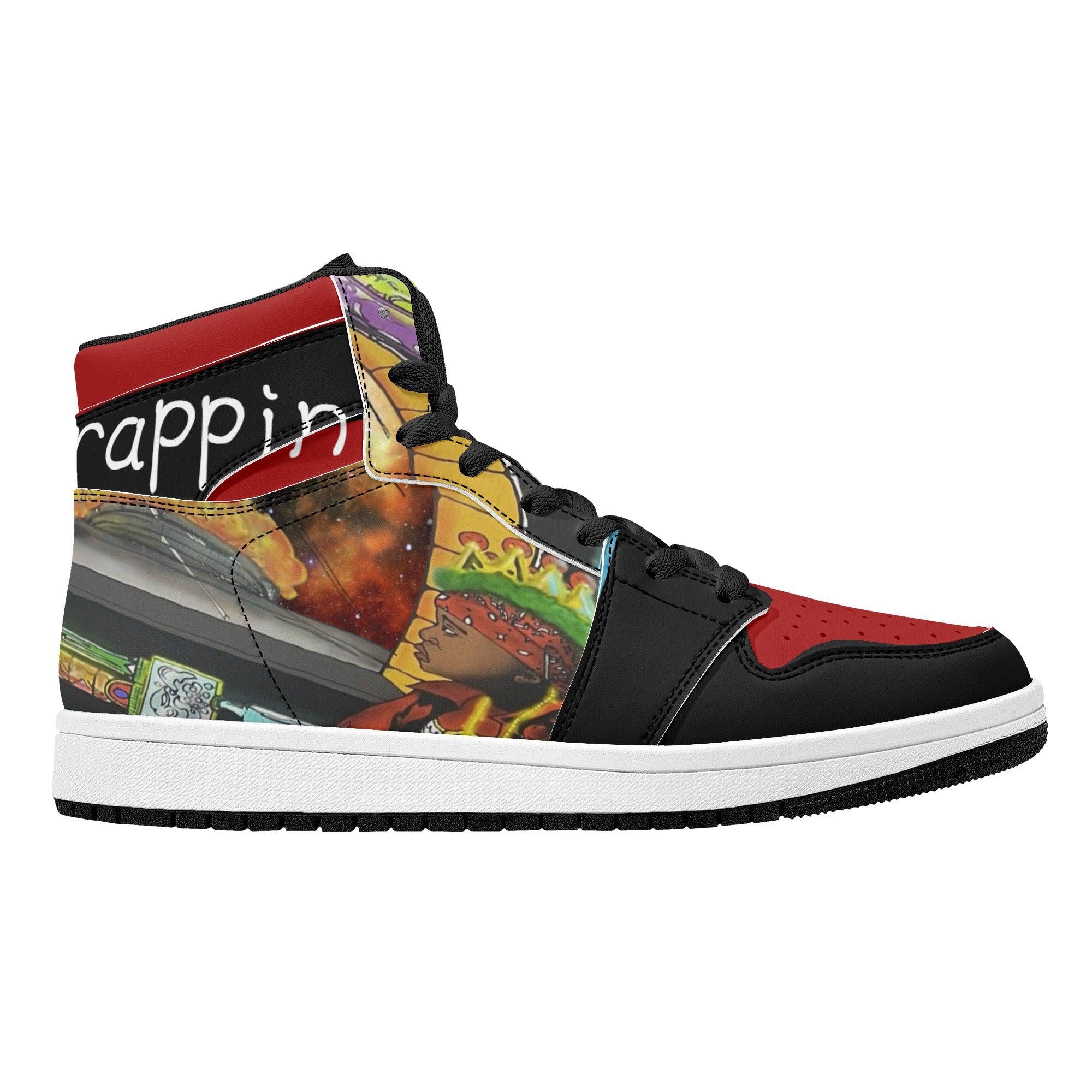 SpaceTrappin HighTop Leathers - Kanivee Customs
