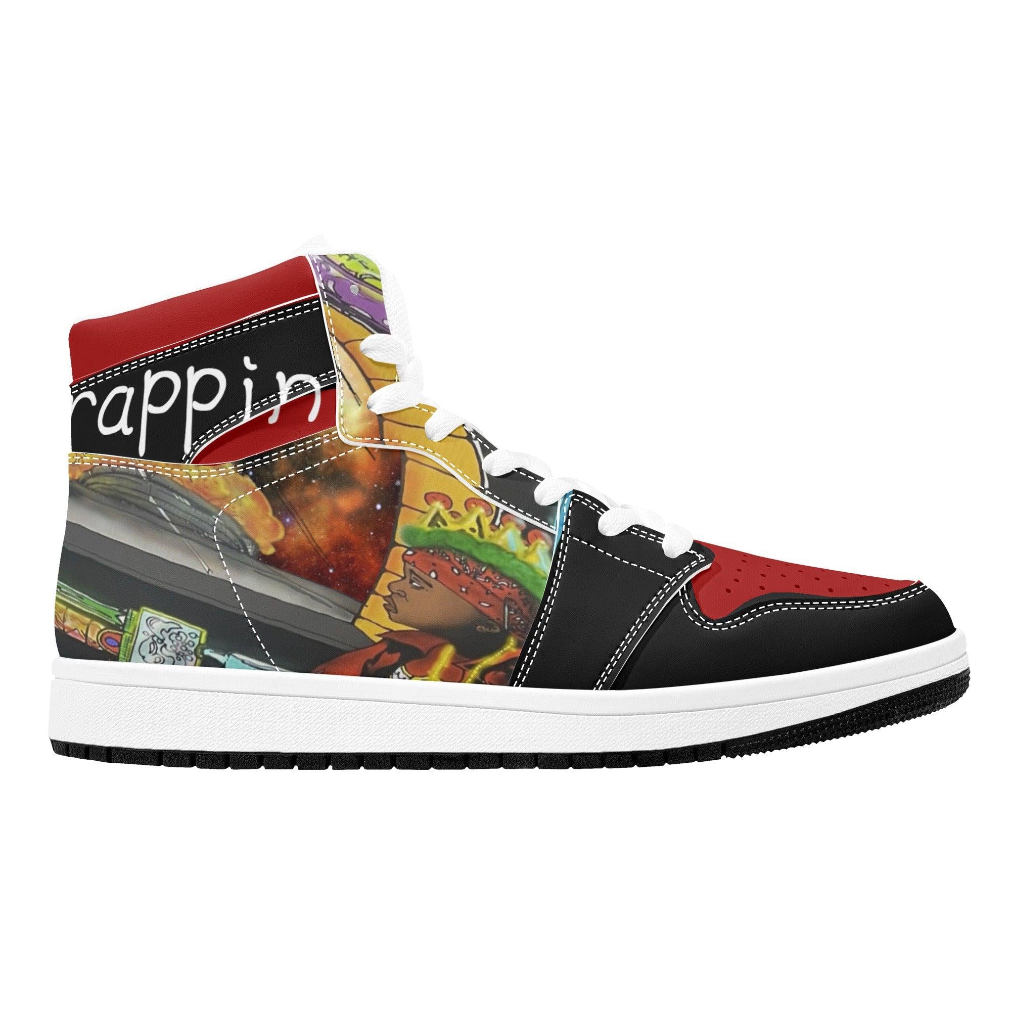 SpaceTrappin HighTop Leathers - Kanivee Customs