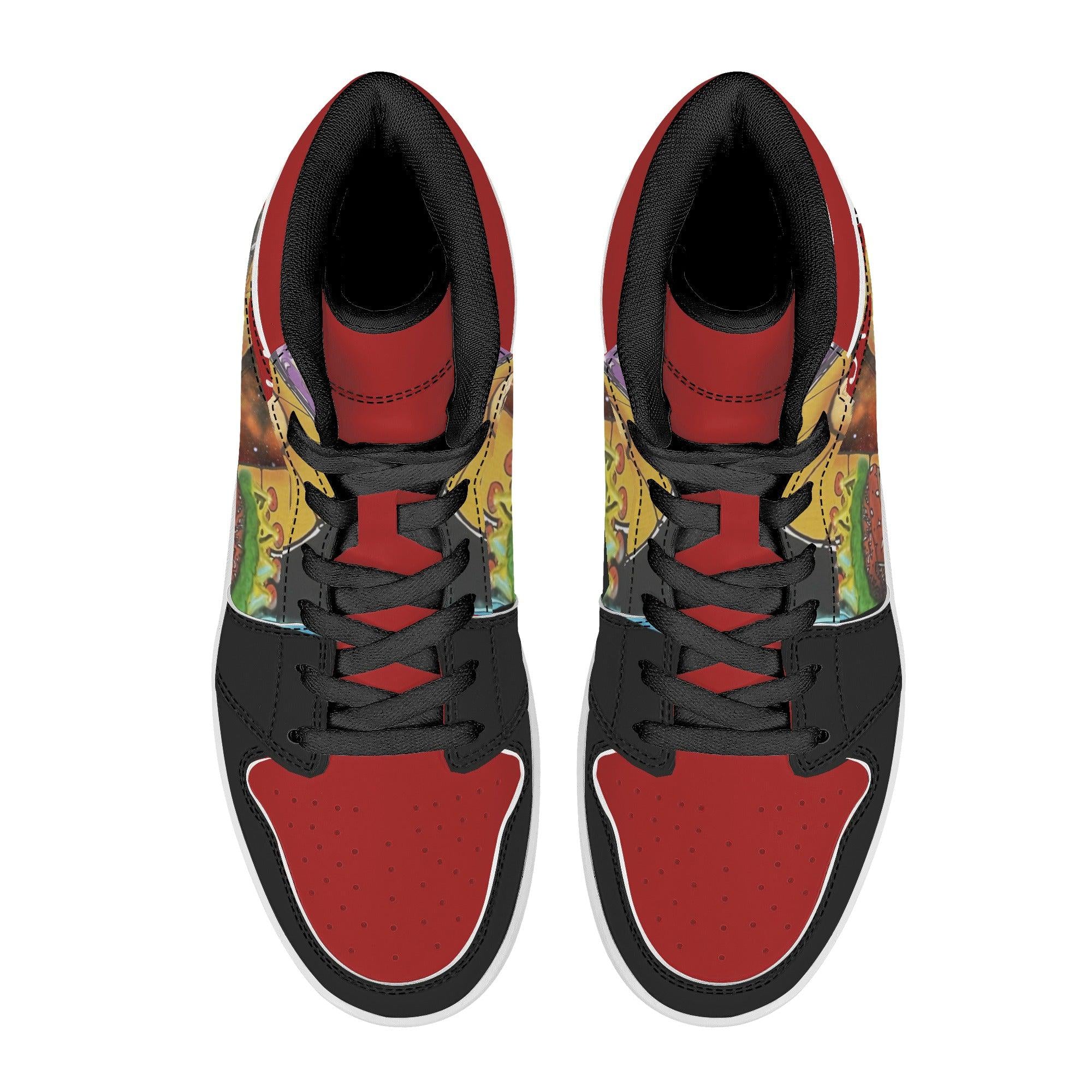 SpaceTrappin HighTop Leathers - Kanivee Customs