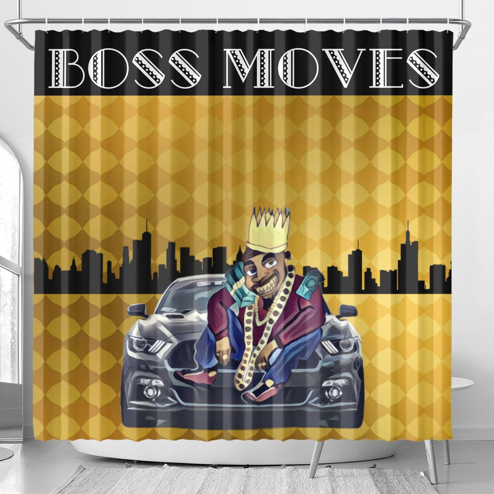 100.grams BossMoves Shower Curtain - Kanivee Customs