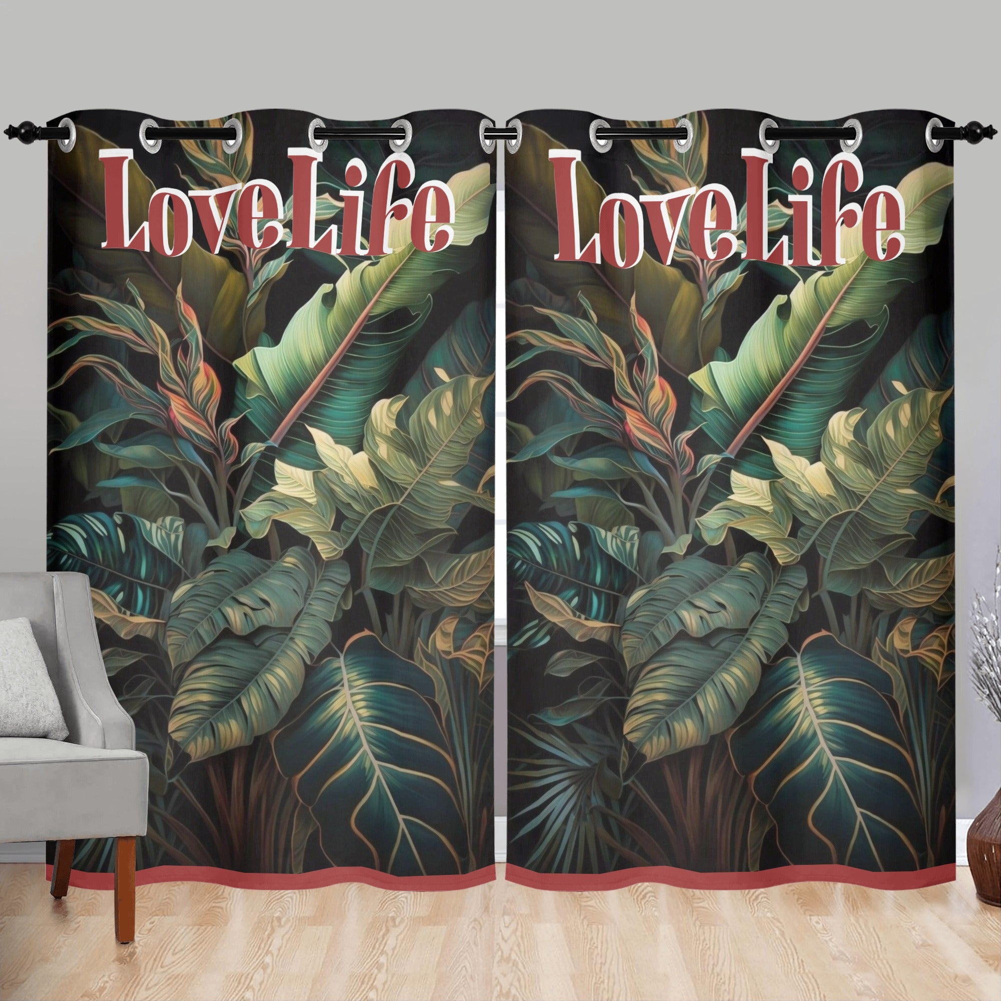LoveLife ShowerCurtain - Kanivee Customs