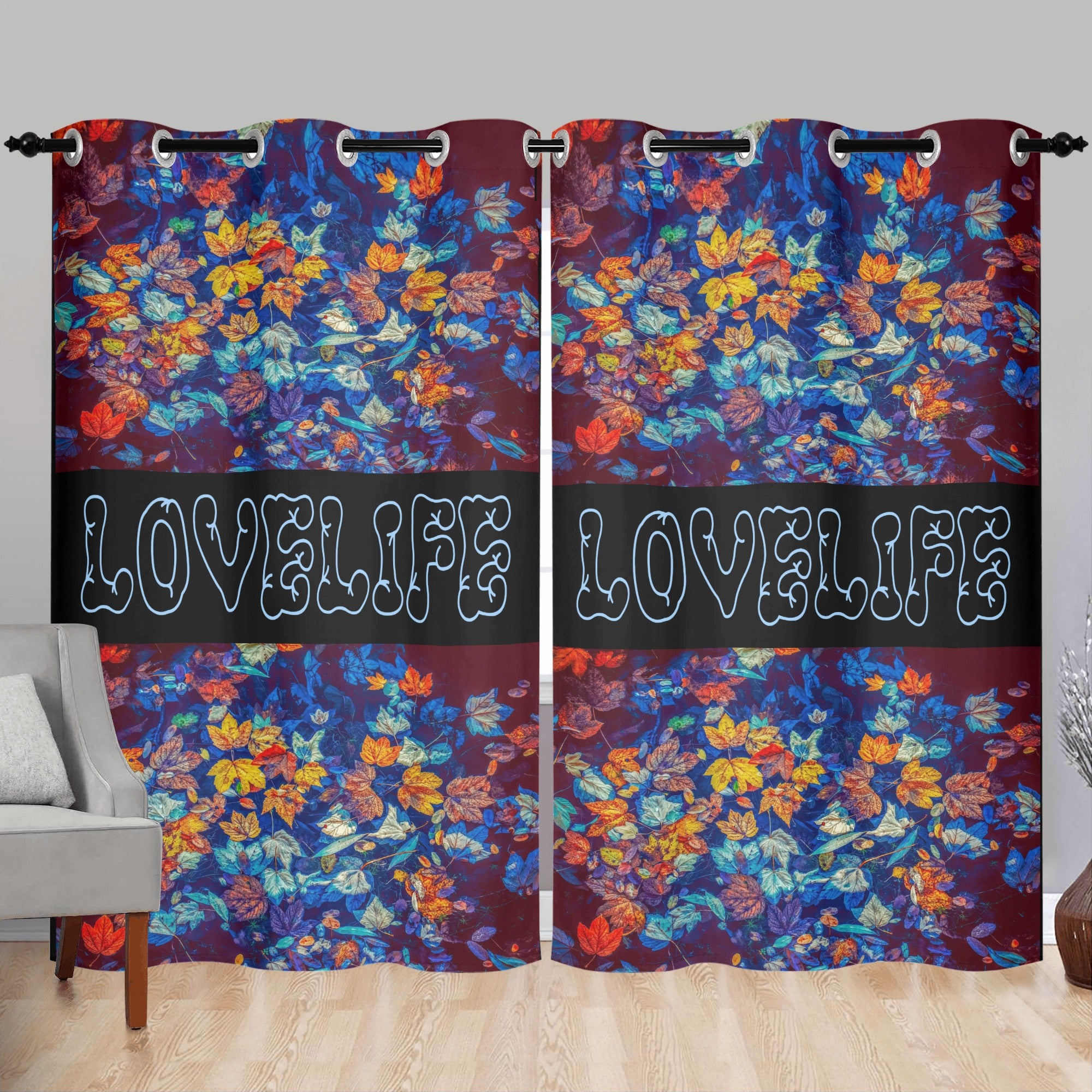LoveLife HouseCurtains 52 X 84 Inches - Kanivee Customs