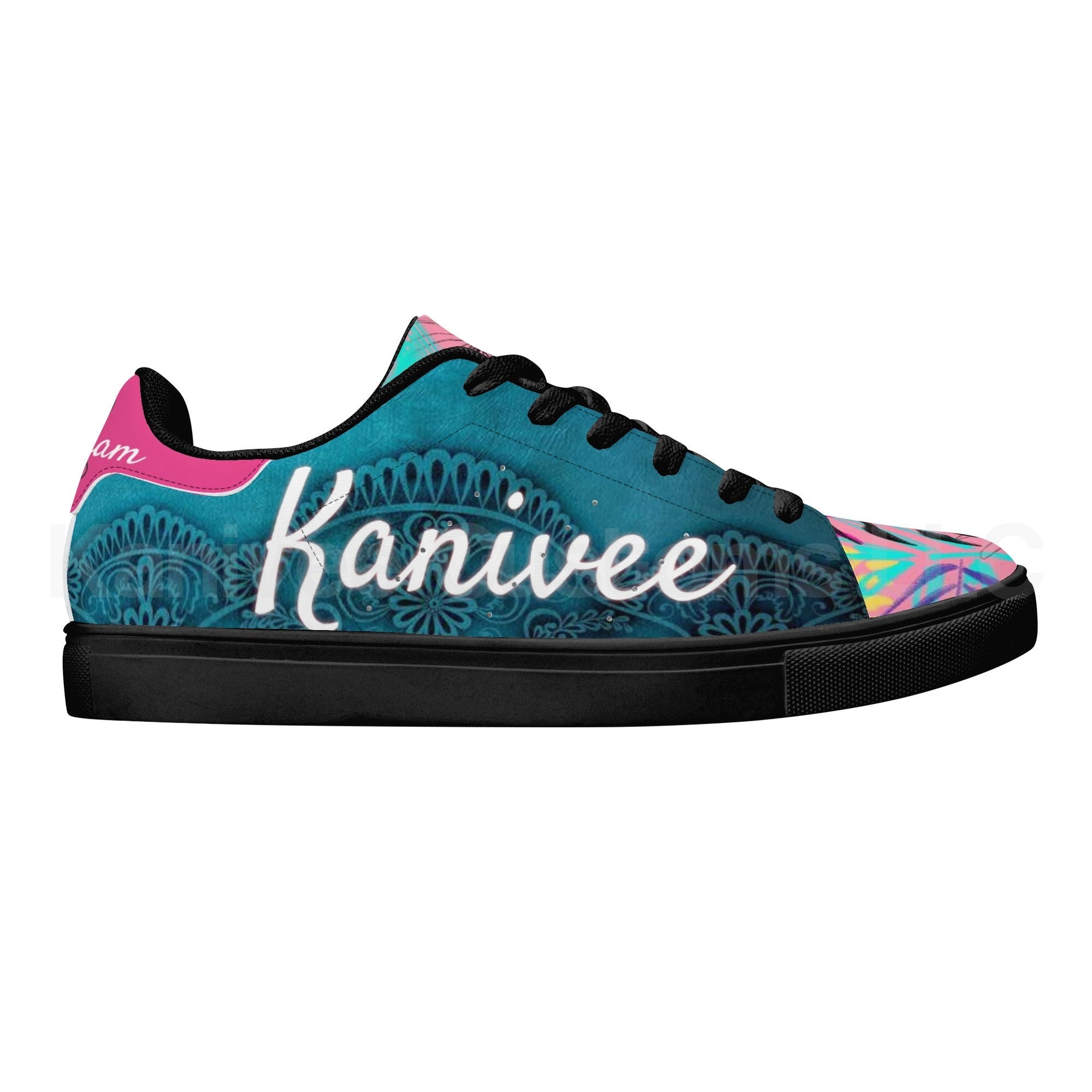 IceCream Leather Low Tops *Blueberry