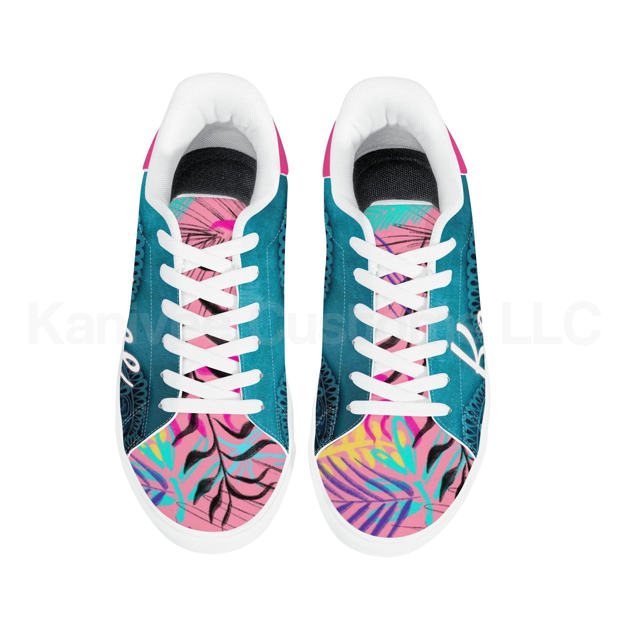 IceCream Leather Low Tops *Blueberry