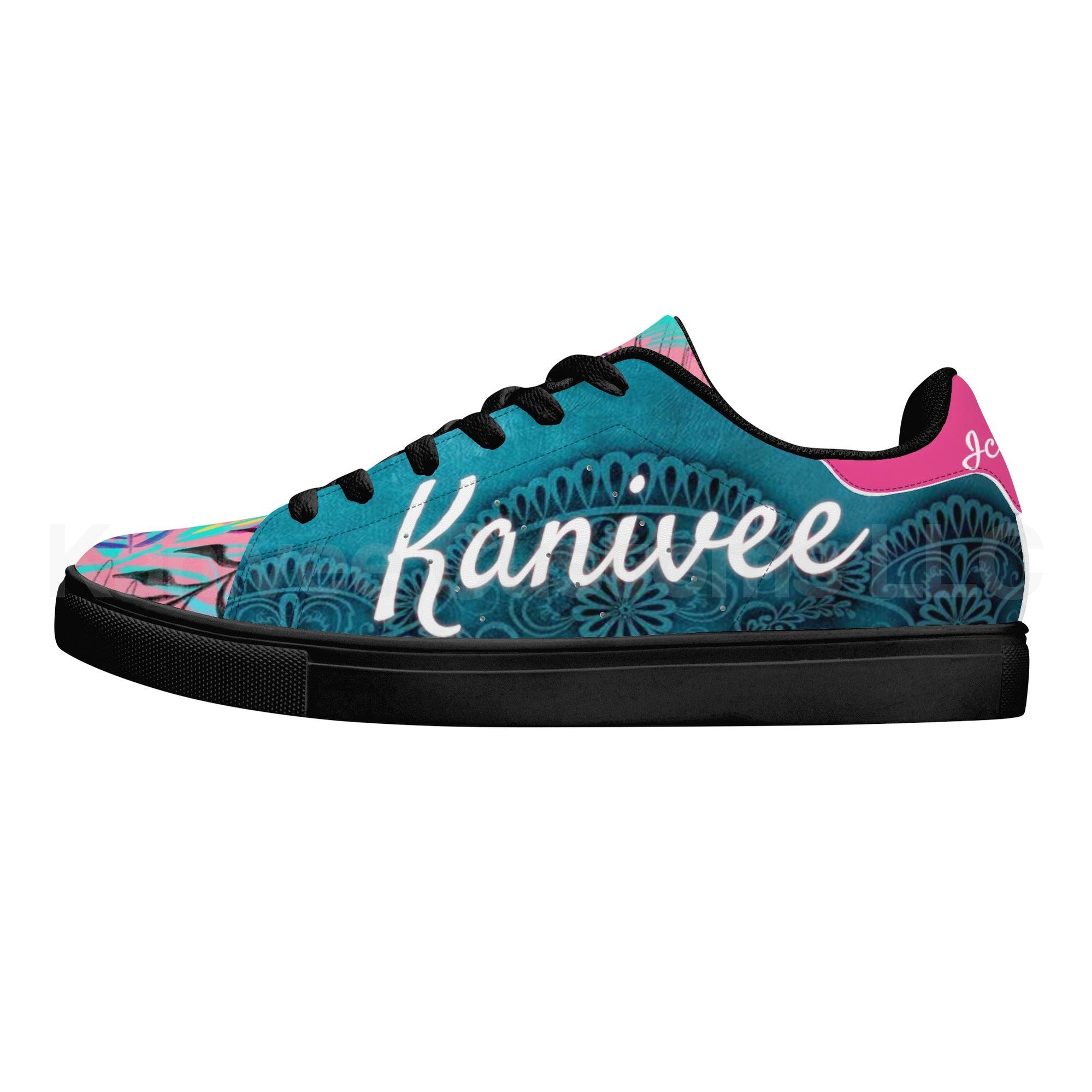 IceCream Leather Low Tops *Blueberry