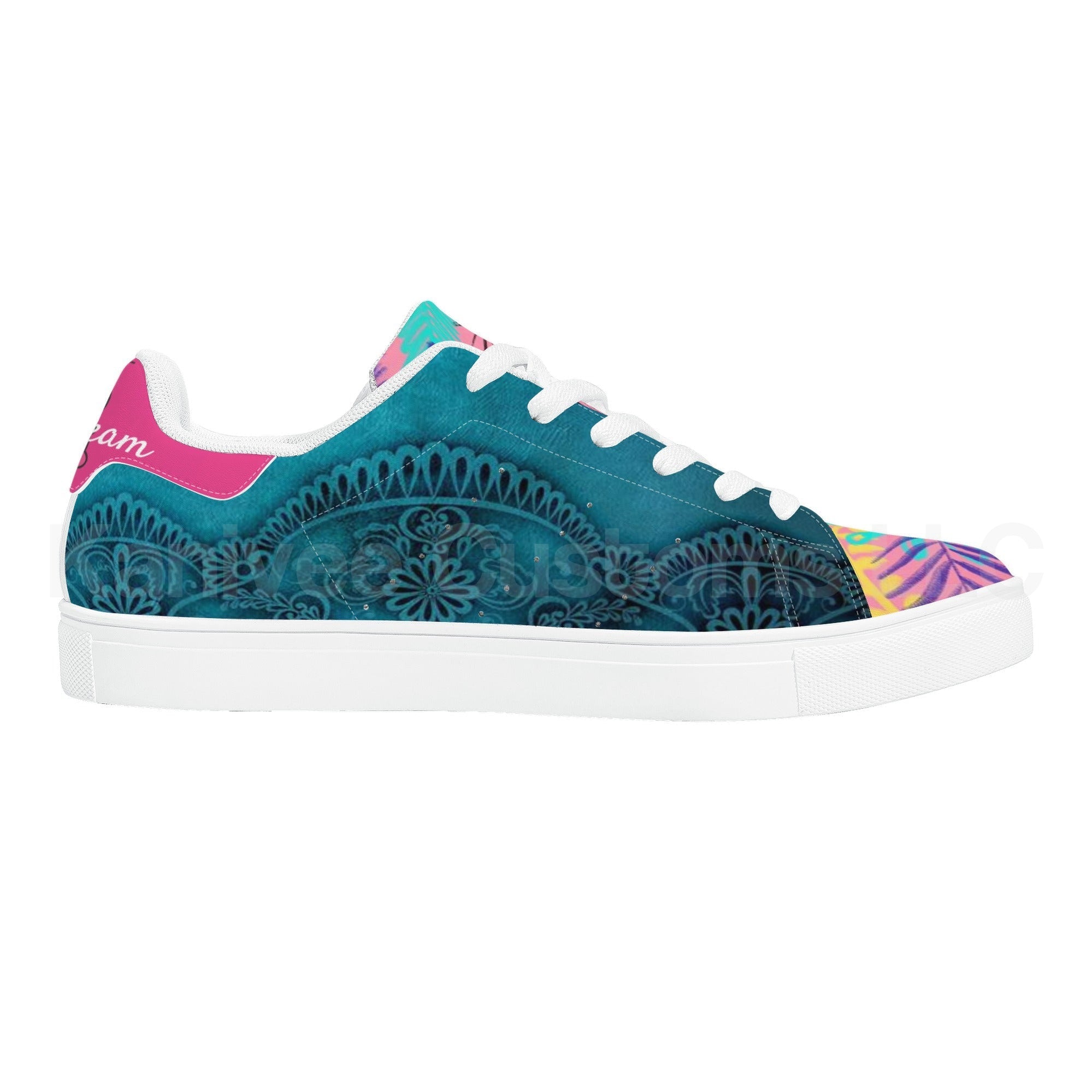 IceCream Leather Low Tops *Blueberry
