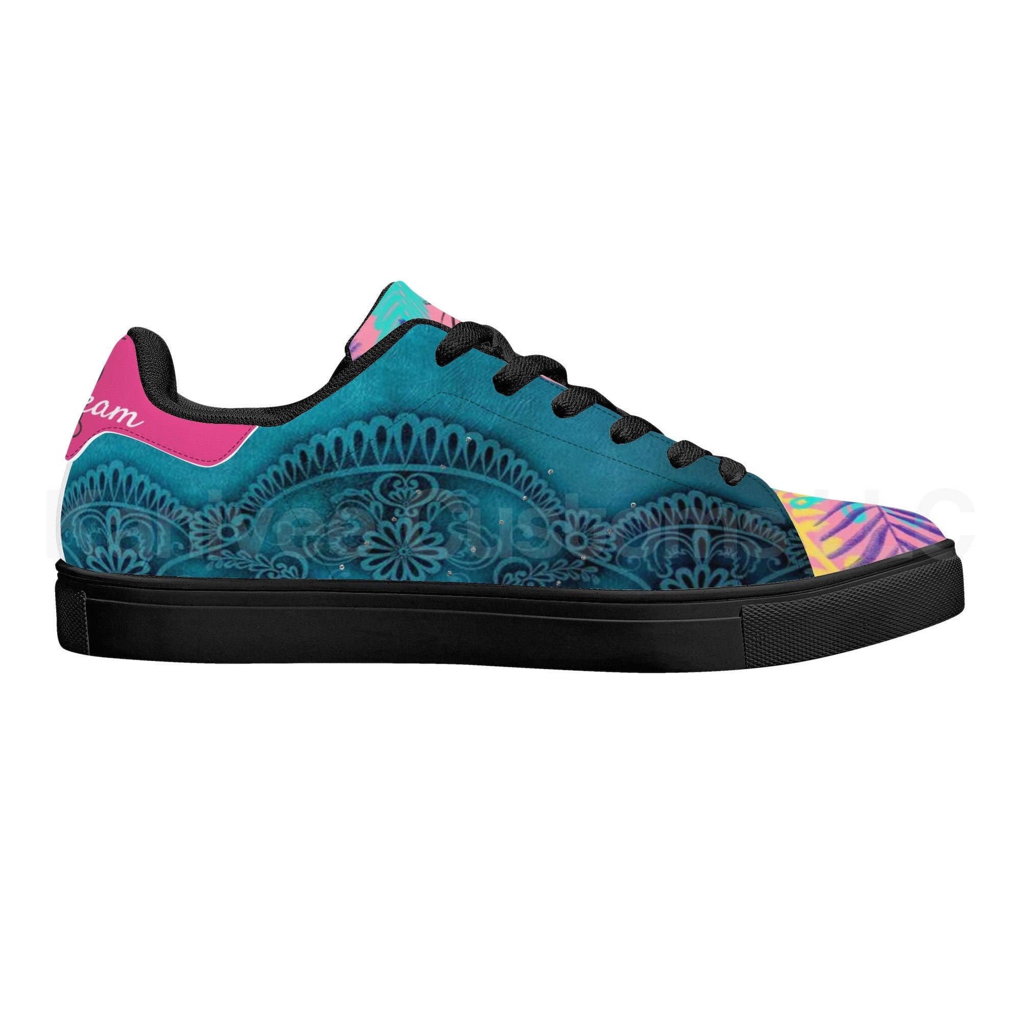 IceCream Leather Low Tops *Blueberry