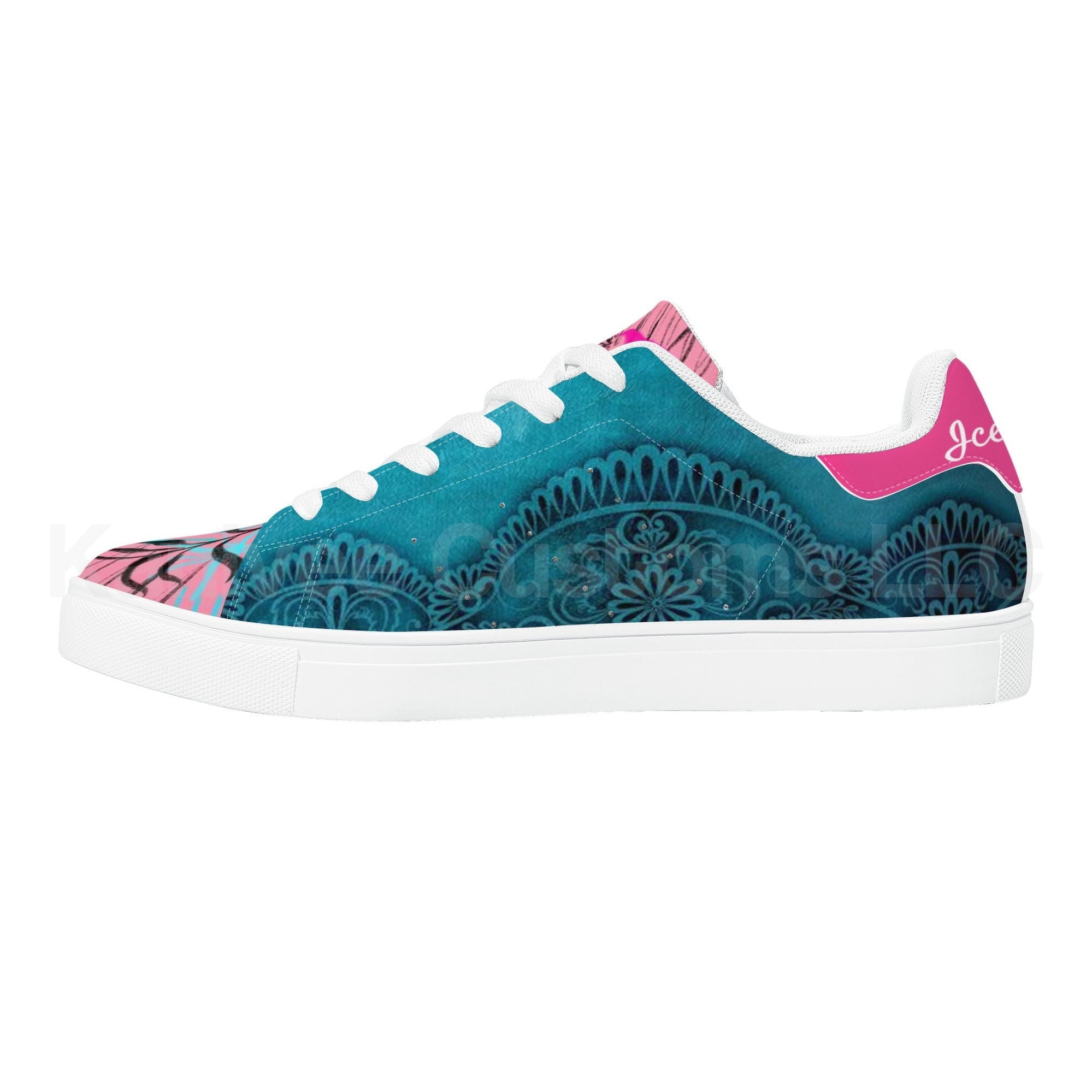 IceCream Leather Low Tops *Blueberry