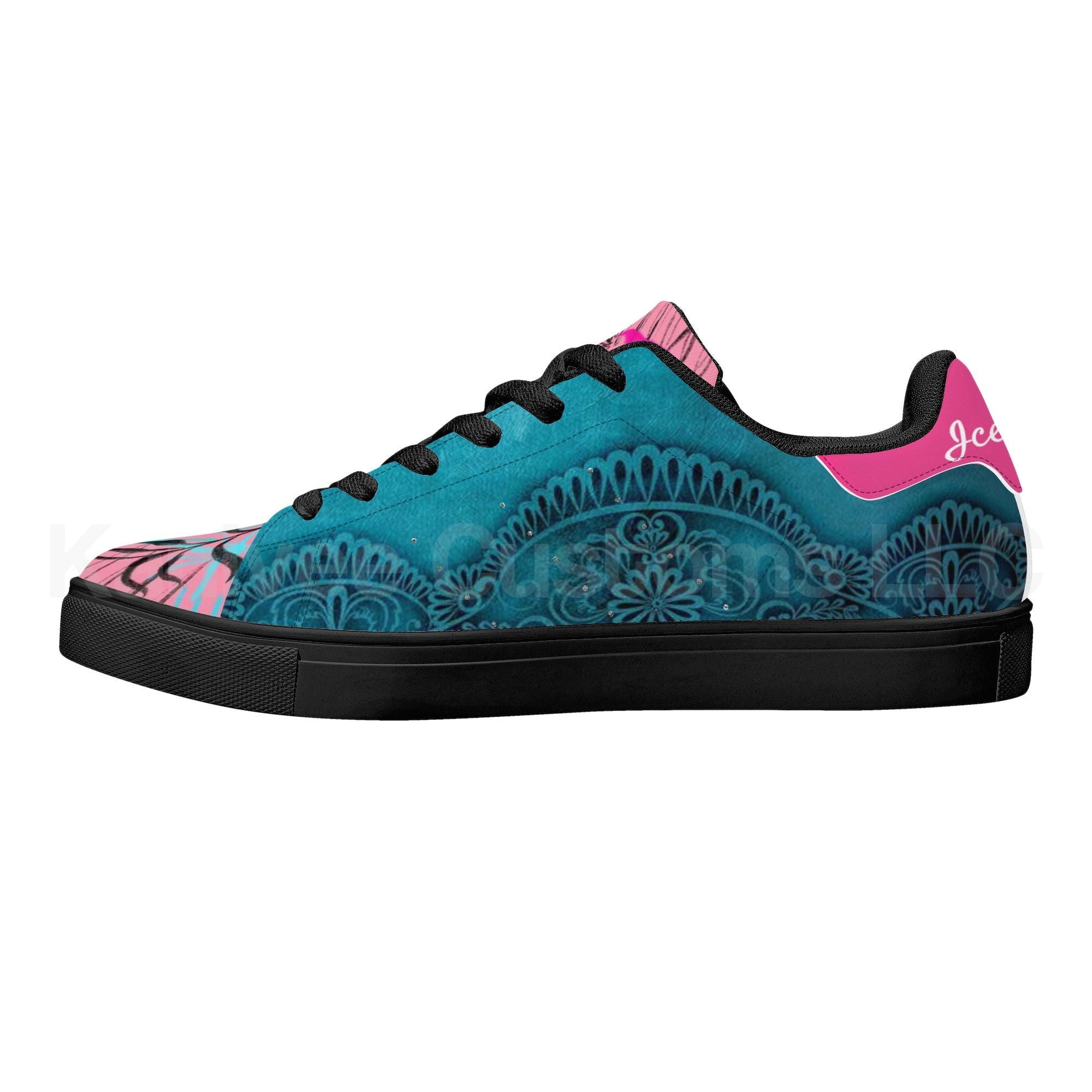 IceCream Leather Low Tops *Blueberry