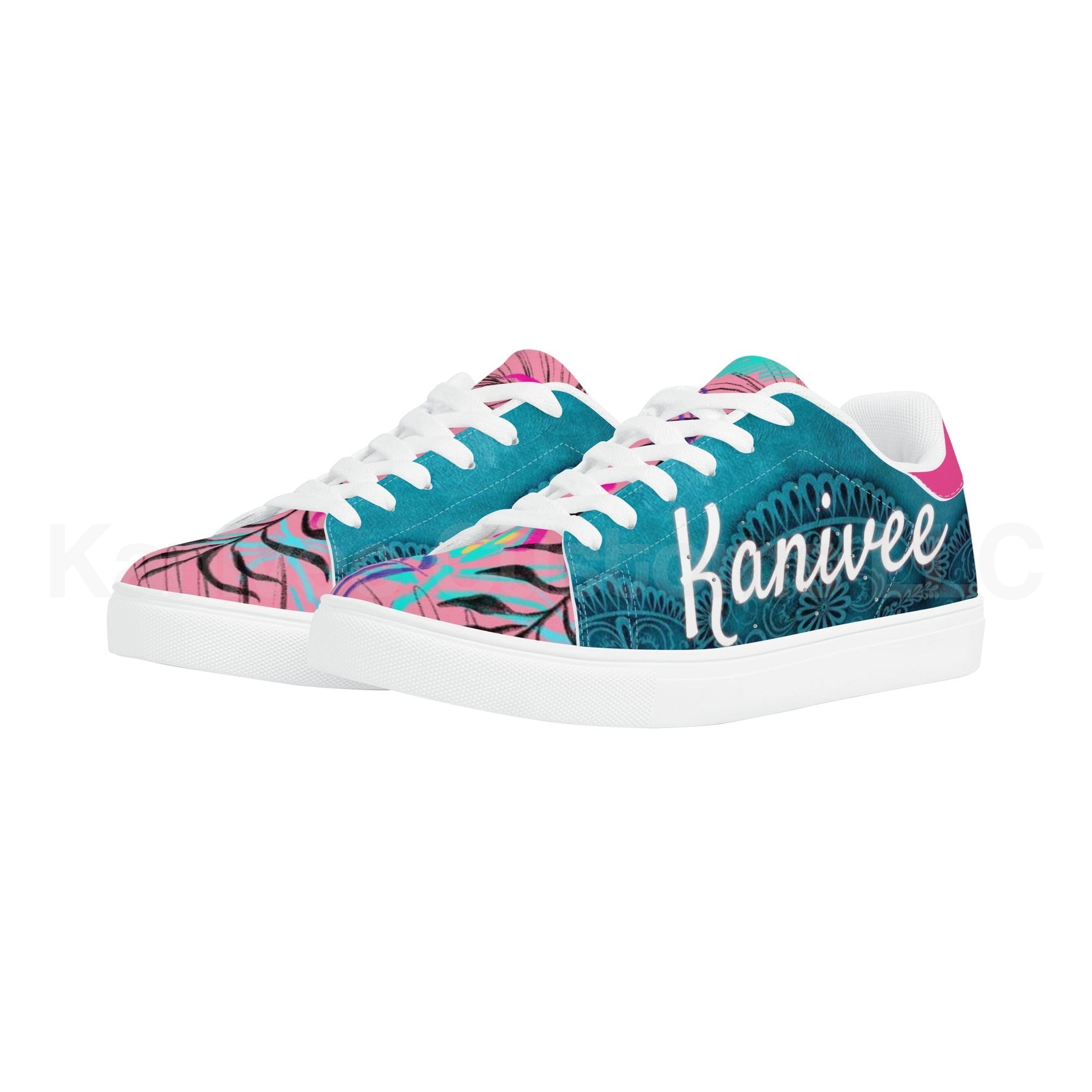 IceCream Leather Low Tops *Blueberry